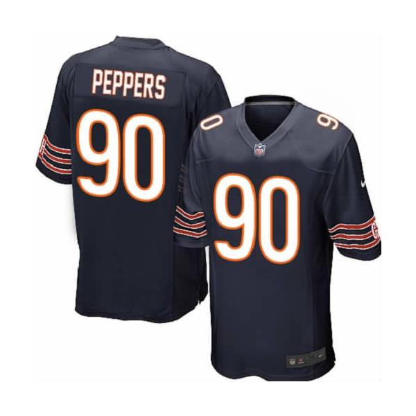 [NEW,Game] Julius Peppers Football Jersey -Chicago #90 FOOTBALL Jerseys(Blue)