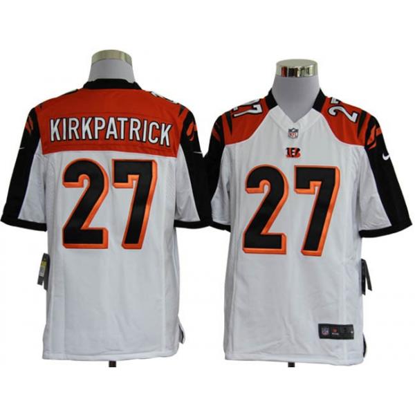 [NEW,Game] Dre Kirkpatrick Football Jersey -Cincinnati #27 FOOTBALL Jerseys(White)