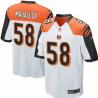 [NEW,Game] Rey Maualuga Football Jersey -Cincinnati #58 FOOTBALL Jerseys(White)