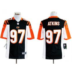 [NEW,Game] Geno Atkins Football Jersey -Cincinnati #97 FOOTBALL Jerseys(Black)