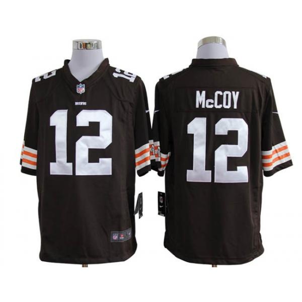 [NEW,Game] Colt McCoy Football Jersey -Cleveland #12 FOOTBALL Jerseys(Brown)