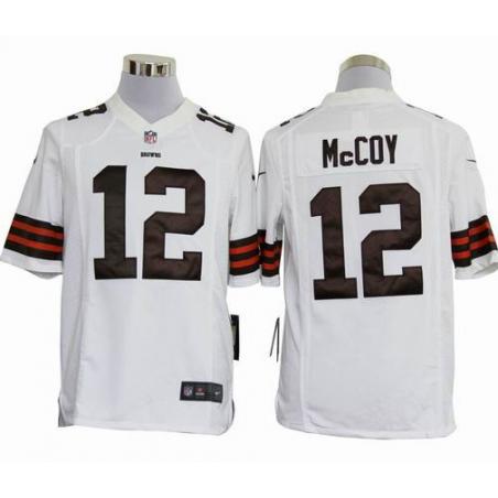 [NEW,Game] Colt McCoy Football Jersey -Cleveland #12 FOOTBALL Jerseys(White)