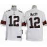 [NEW,Game] Colt McCoy Football Jersey -Cleveland #12 FOOTBALL Jerseys(White)