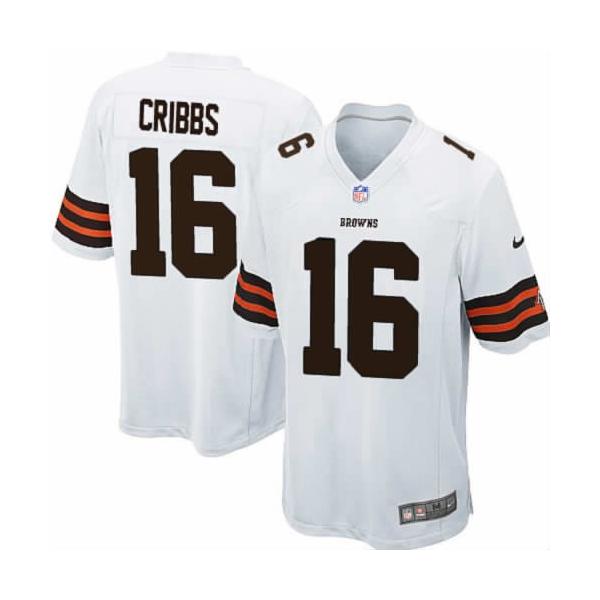 [NEW,Game] Joshua Cribbs Football Jersey -Cleveland #16 FOOTBALL Jerseys(White)