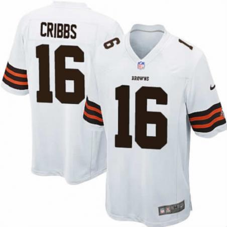 [NEW,Game] Joshua Cribbs Football Jersey -Cleveland #16 FOOTBALL Jerseys(White)