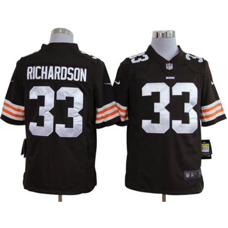 [NEW,Game] Trent Richardson Football Jersey -Cleveland #33 FOOTBALL Jerseys(Brown)