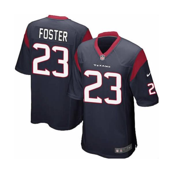 [NEW,Game] Arian Foster Football Jersey -Houston #23 FOOTBALL Jerseys(Blue)