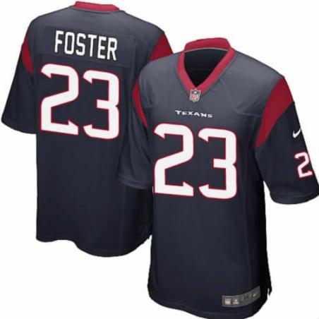 [NEW,Game] Arian Foster Football Jersey -Houston #23 FOOTBALL Jerseys(Blue)