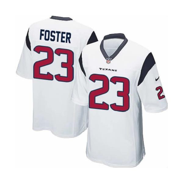 [NEW,Game] Arian Foster Football Jersey -Houston #23 FOOTBALL Jerseys(White)