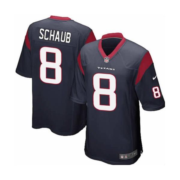 [NEW,Game] Matt Schaub Football Jersey -Houston #8 FOOTBALL Jerseys(Blue)