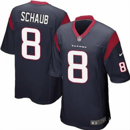 [NEW,Game] Matt Schaub Football Jersey -Houston #8 FOOTBALL Jerseys(Blue)