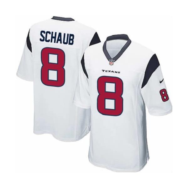 [NEW,Game] Matt Schaub Football Jersey -Houston #8 FOOTBALL Jerseys(White)