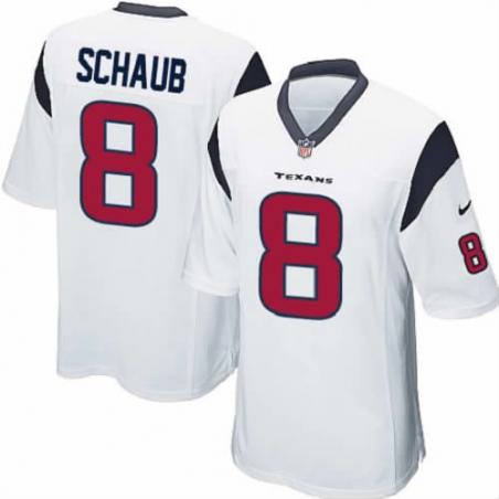 [NEW,Game] Matt Schaub Football Jersey -Houston #8 FOOTBALL Jerseys(White)