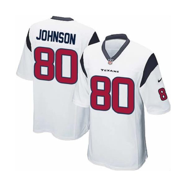 [NEW,Game] Andre Johnson Football Jersey -Houston #80 FOOTBALL Jerseys(White)