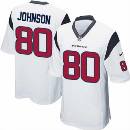 [NEW,Game] Andre Johnson Football Jersey -Houston #80 FOOTBALL Jerseys(White)