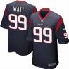 [NEW,Game] J.J. Watt Football Jersey -Houston #99 FOOTBALL Jerseys(Blue)