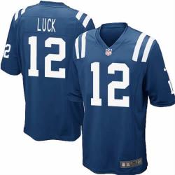 [NEW,Game] Andrew Luck Football Jersey -Indianapolis #12 FOOTBALL Jerseys(Blue)