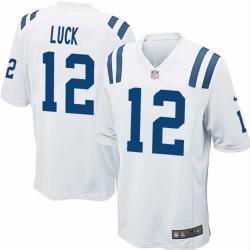 [NEW,Game] Andrew Luck Football Jersey -Indianapolis #12 FOOTBALL Jerseys(White)