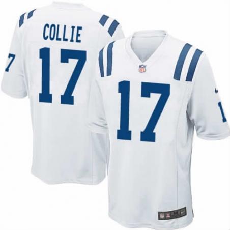 [NEW,Game] Austin Collie Football Jersey -Indianapolis #17 FOOTBALL Jerseys(White)