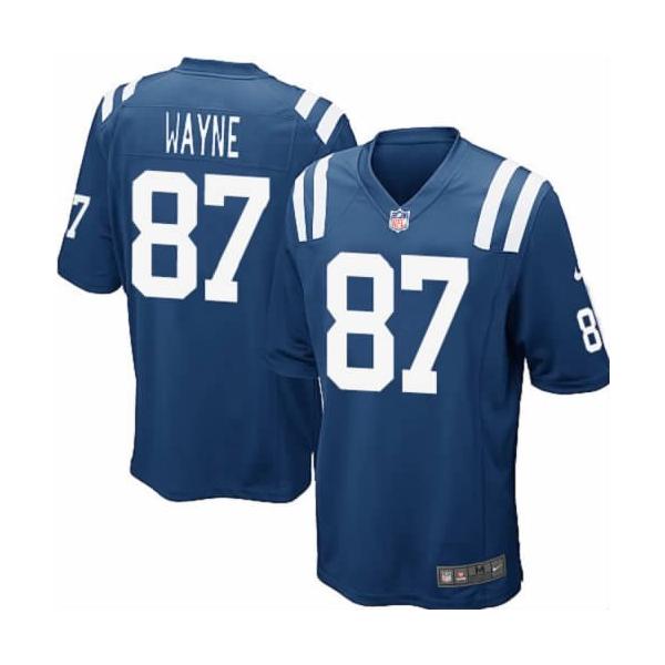 [NEW,Game] Reggie Wayne Football Jersey -Indianapolis #87 FOOTBALL Jerseys(Blue)