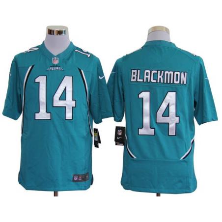 [NEW,Game] Justin Blackmon Football Jersey -Jacksonville #14 FOOTBALL Jerseys(Green)