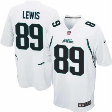 [NEW,Game] Marcedes Lewis Football Jersey -Jacksonville #89 FOOTBALL Jerseys(White)