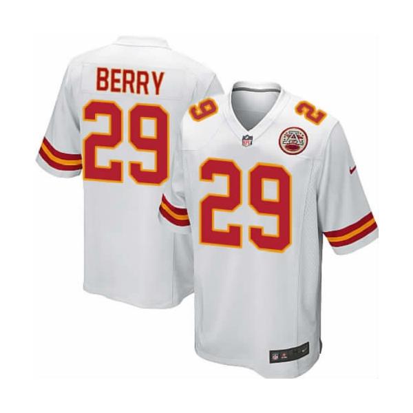 [NEW,Game] Eric Berry Football Jersey -KC #29 FOOTBALL Jerseys(White)