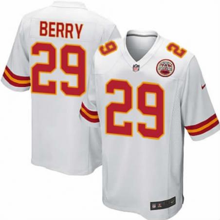 [NEW,Game] Eric Berry Football Jersey -KC #29 FOOTBALL Jerseys(White)