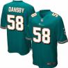 [NEW,Game] Karlos Dansby Football Jersey -Miami #58 FOOTBALL Jerseys(Green)