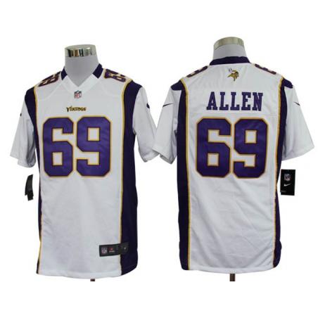 [NEW,Game] Jared Allen Football Jersey -Minnesota #69 FOOTBALL Jerseys(White)