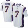 [NEW,Game] Christian Ponder Football Jersey -Minnesota #7 FOOTBALL Jerseys(White)