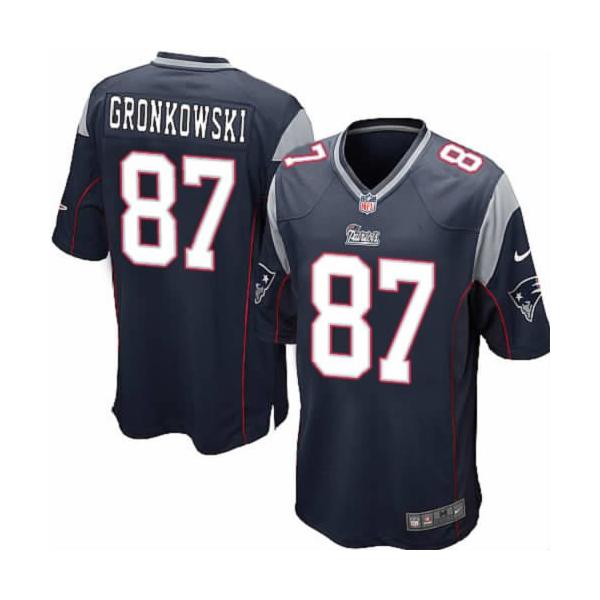 [NEW,Game] Rob Gronkowski Football Jersey -New England #87 FOOTBALL Jerseys(Blue)