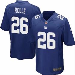 [NEW,Game] Antrel Rolle Football Jersey -NY-G #26 FOOTBALL Jerseys(Blue)