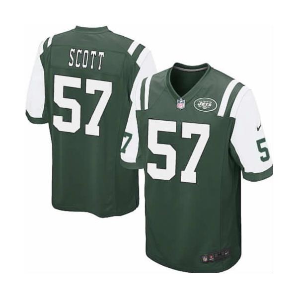 [NEW,Game] Bart Scott Football Jersey -NY-J #57 FOOTBALL Jerseys(Green)