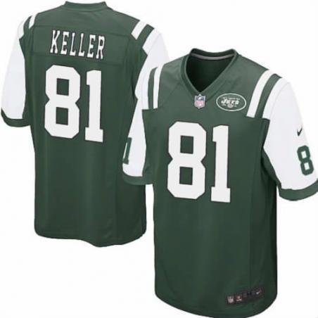 [NEW,Game] Dustin Keller Football Jersey -NY-J #81 FOOTBALL Jerseys(Green)