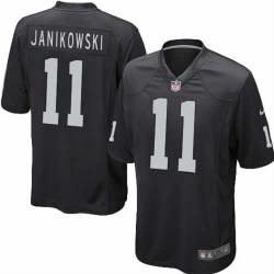 [NEW,Game] Sebastian Janikowski Football Jersey -Oakland #11 FOOTBALL Jerseys(Black)