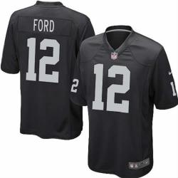 [NEW,Game] Jacoby Ford Football Jersey -Oakland #12 FOOTBALL Jerseys(Black)