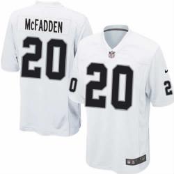 [NEW,Game] Darren McFadden Football Jersey -Oakland #20 FOOTBALL Jerseys(White)