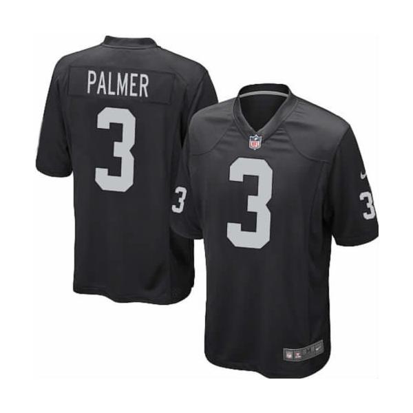 [Game]Oakland #3 Carson Palmer Football Jersey(Black)