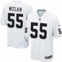 [NEW,Game] Rolando McClain Football Jersey -Oakland #55 FOOTBALL Jerseys(White)