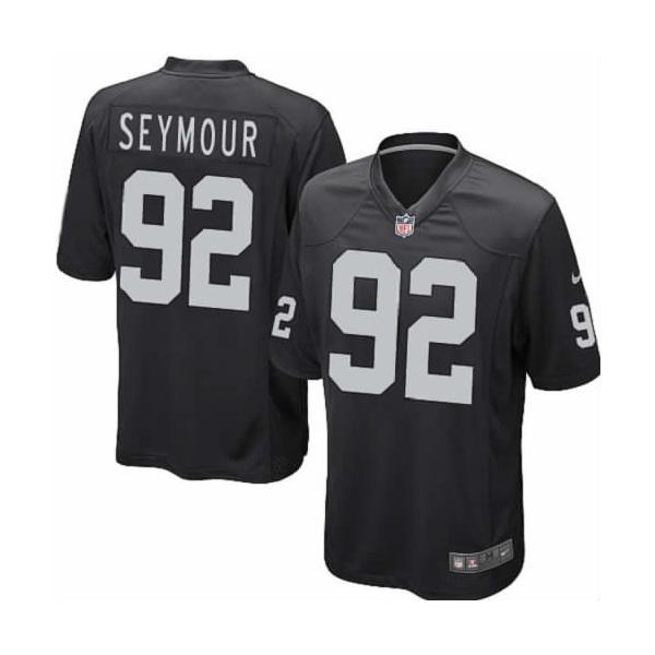 [NEW,Game] Richard Seymour Football Jersey -Oakland #92 FOOTBALL Jerseys(Black)