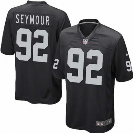 [NEW,Game] Richard Seymour Football Jersey -Oakland #92 FOOTBALL Jerseys(Black)