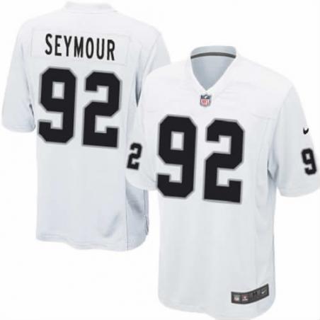 [NEW,Game] Richard Seymour Football Jersey -Oakland #92 FOOTBALL Jerseys(White)