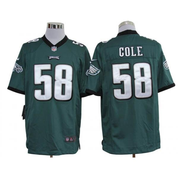 Trent Cole Football Jersey(Green 