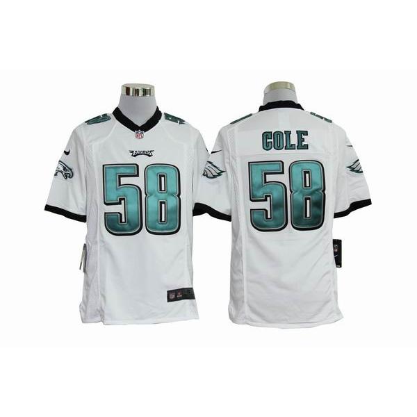Trent Cole Football Jersey(White 