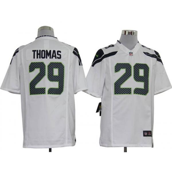 [NEW,Game] Earl Thomas Football Jersey -Seattle #29 FOOTBALL Jerseys(White)