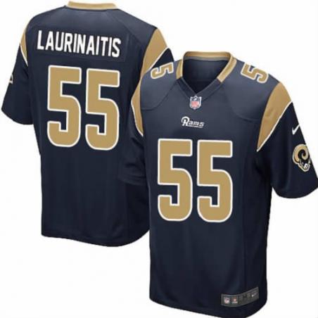 [NEW,Game] James Laurinaitis Football Jersey -St. Louis  #55 FOOTBALL Jerseys(Blue)