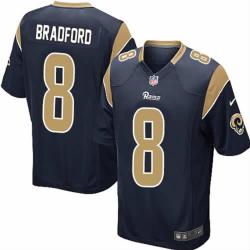 [NEW,Game] Sam Bradford Football Jersey -St. Louis  #8 FOOTBALL Jerseys(Blue)