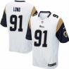 [NEW,Game] Chris Long Football Jersey -St. Louis  #91 FOOTBALL Jerseys(White)