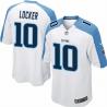 [NEW,Game] Jake Locker Football Jersey -Tennessee #10 FOOTBALL Jerseys(White)